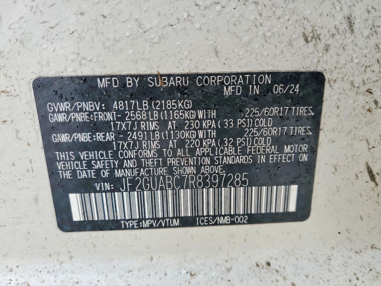 2024 SUBARU CROSSTREK photo 13