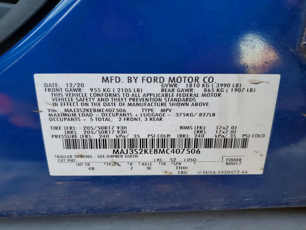 2021 FORD ECOSPORT TITANIUM photo 13