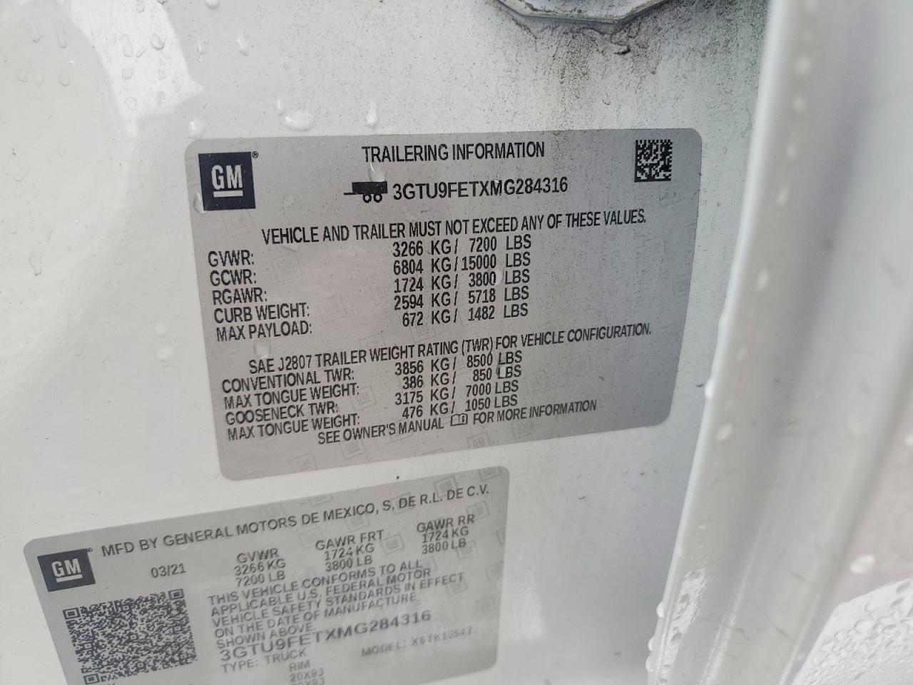 2021 GMC SIERRA K1500 DENALI photo 12