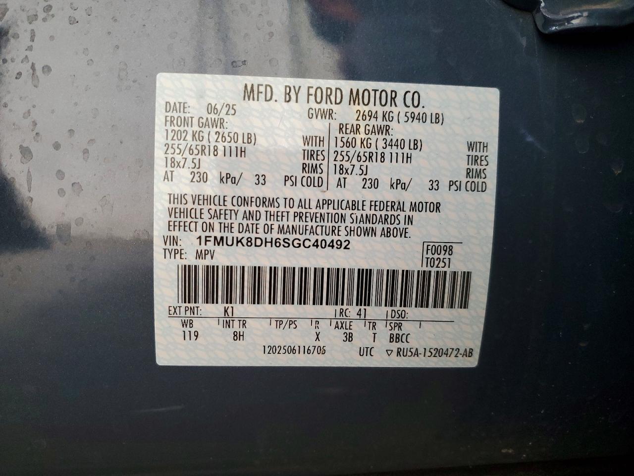 2025 FORD EXPLORER ACTIVE photo 14