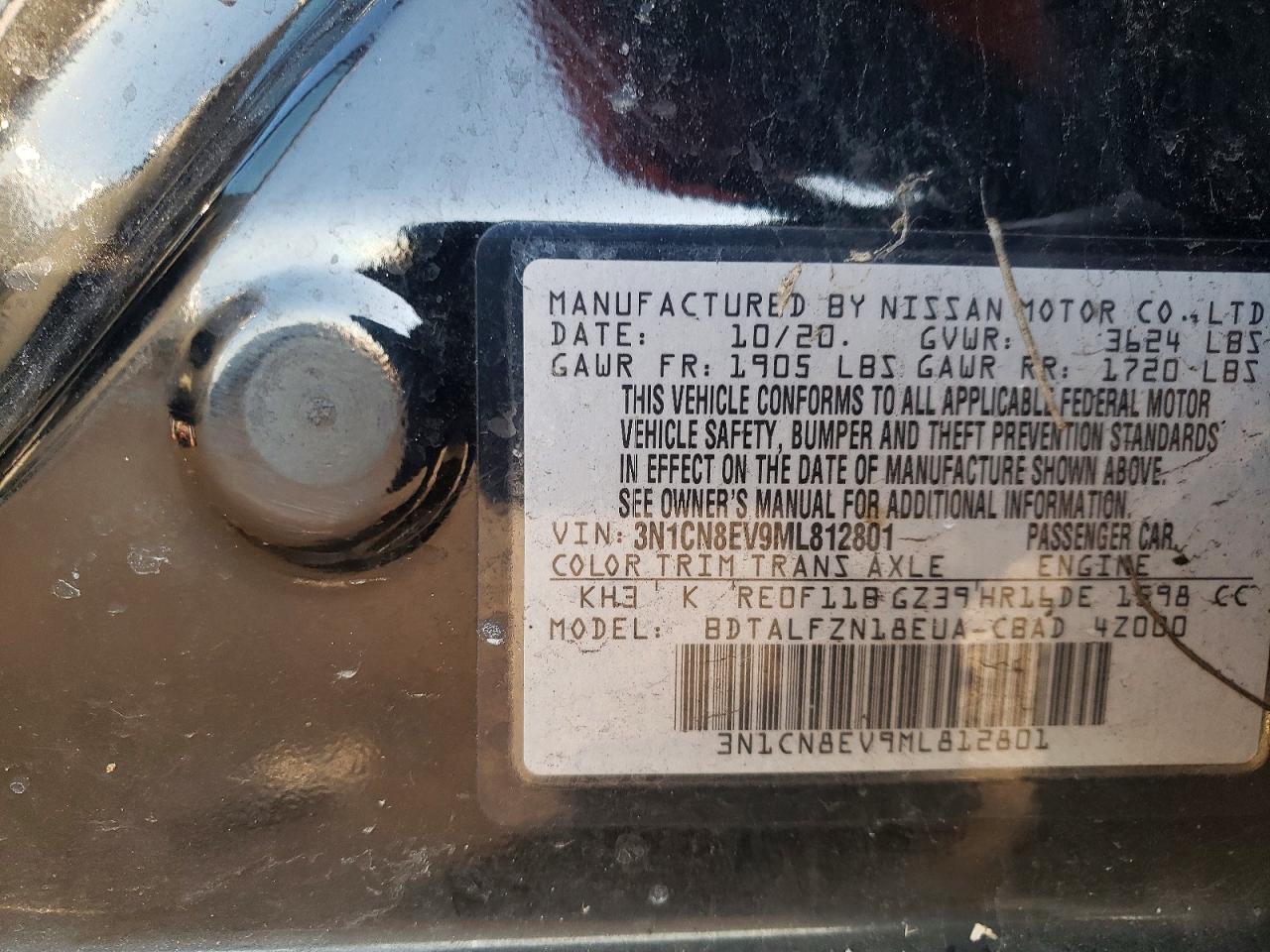 2021 NISSAN VERSA photo 13
