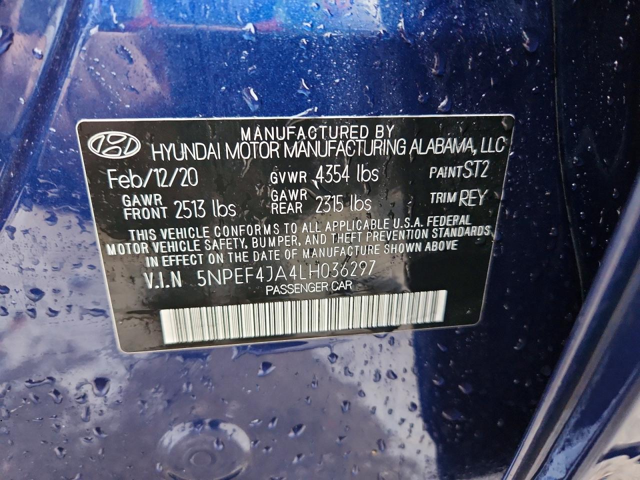 2020 HYUNDAI SONATA SEL photo 13
