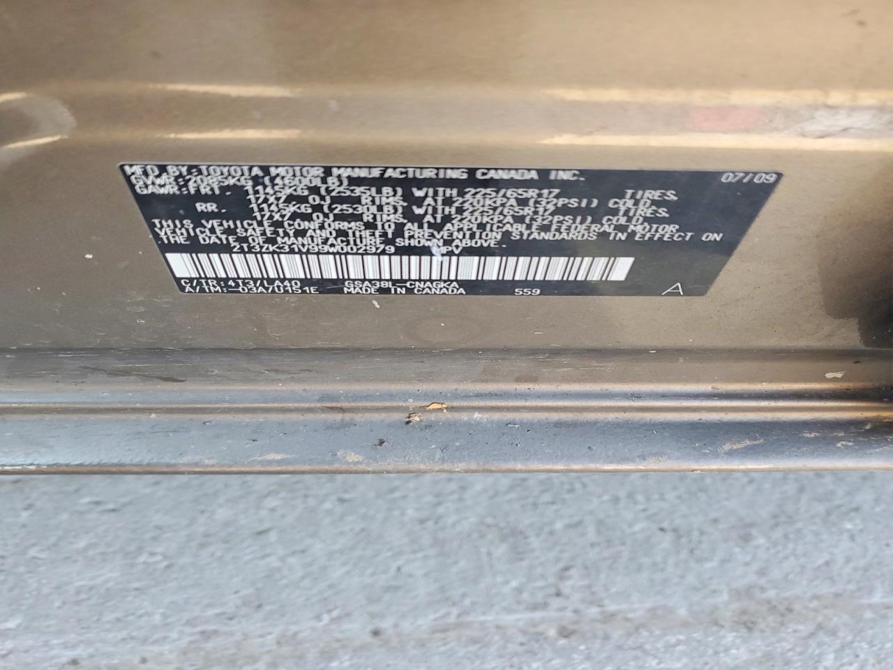 2009 TOYOTA RAV4 LIMITED photo 13