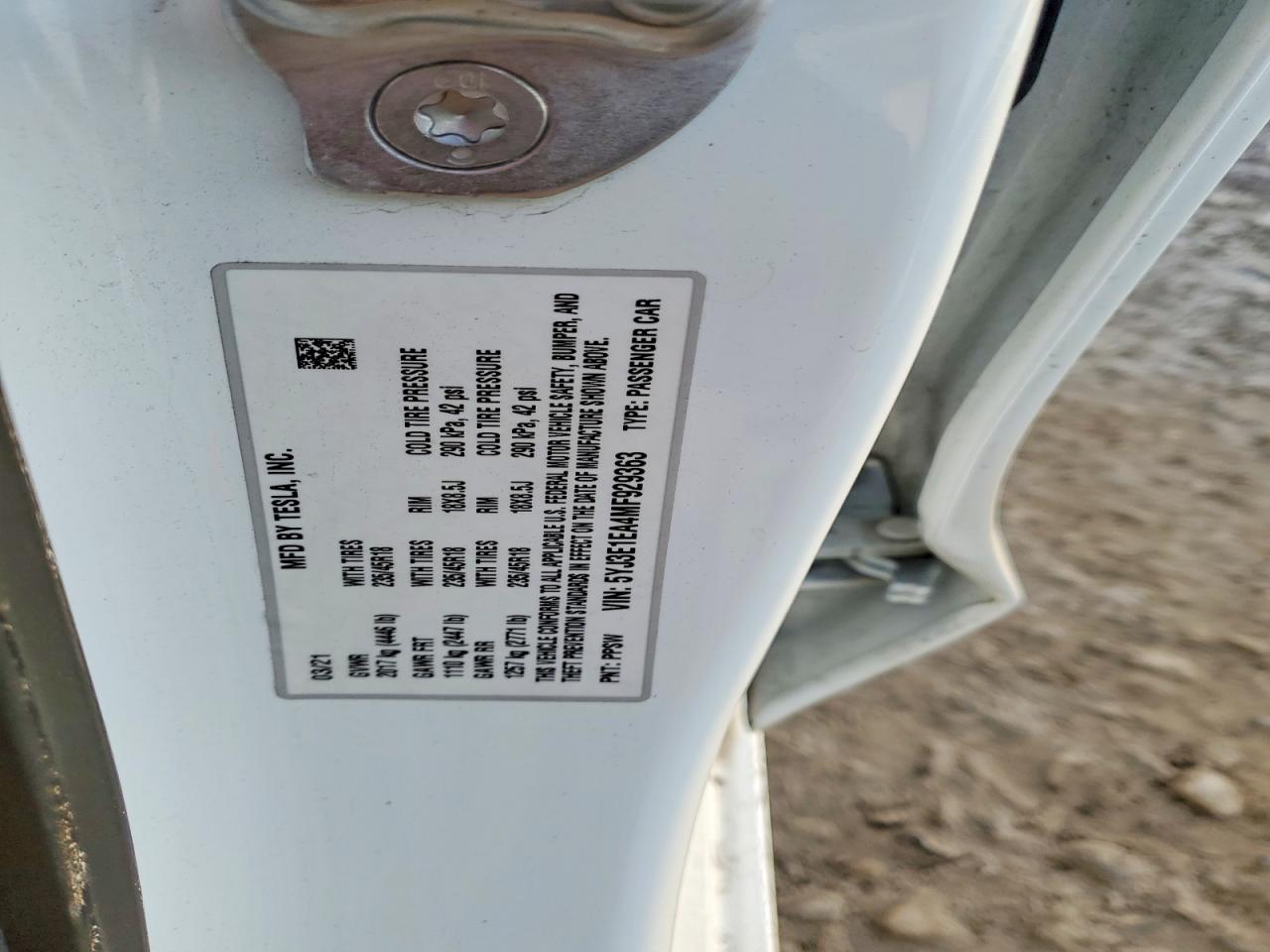 2021 TESLA MODEL 3 photo 12