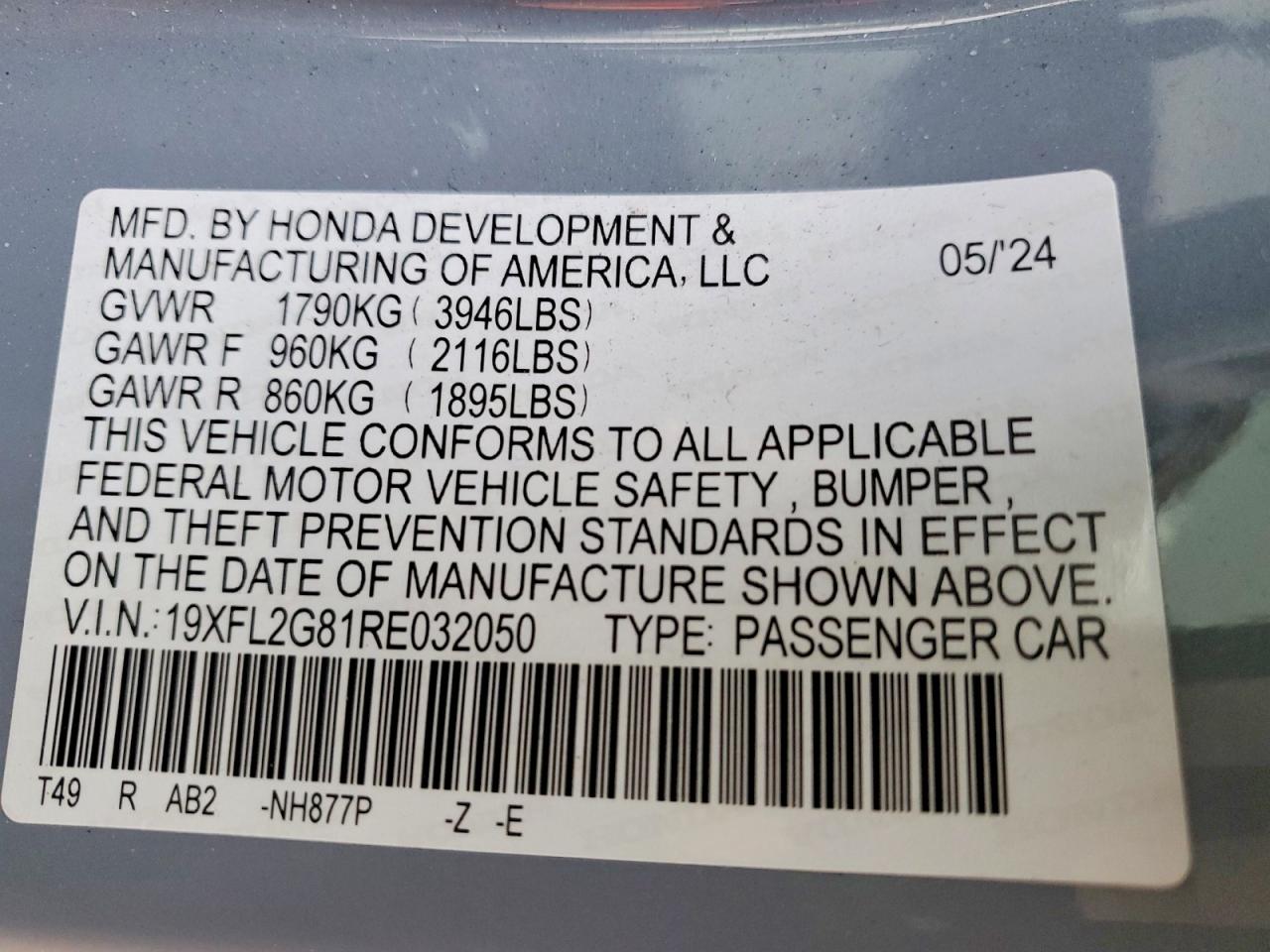2024 HONDA CIVIC SPORT photo 13