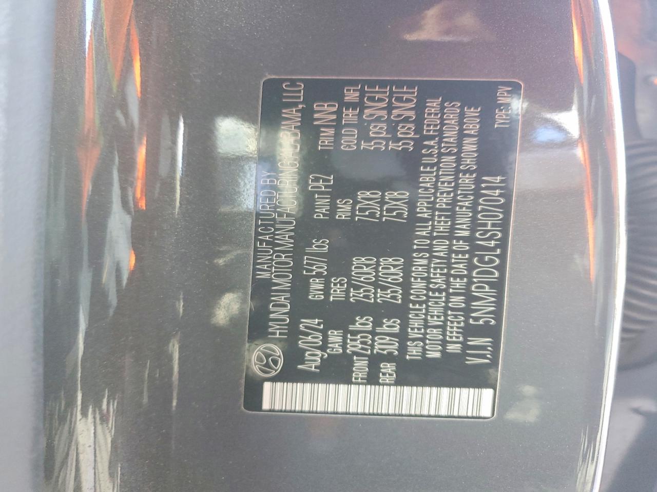 2025 HYUNDAI SANTA FE SE photo 14