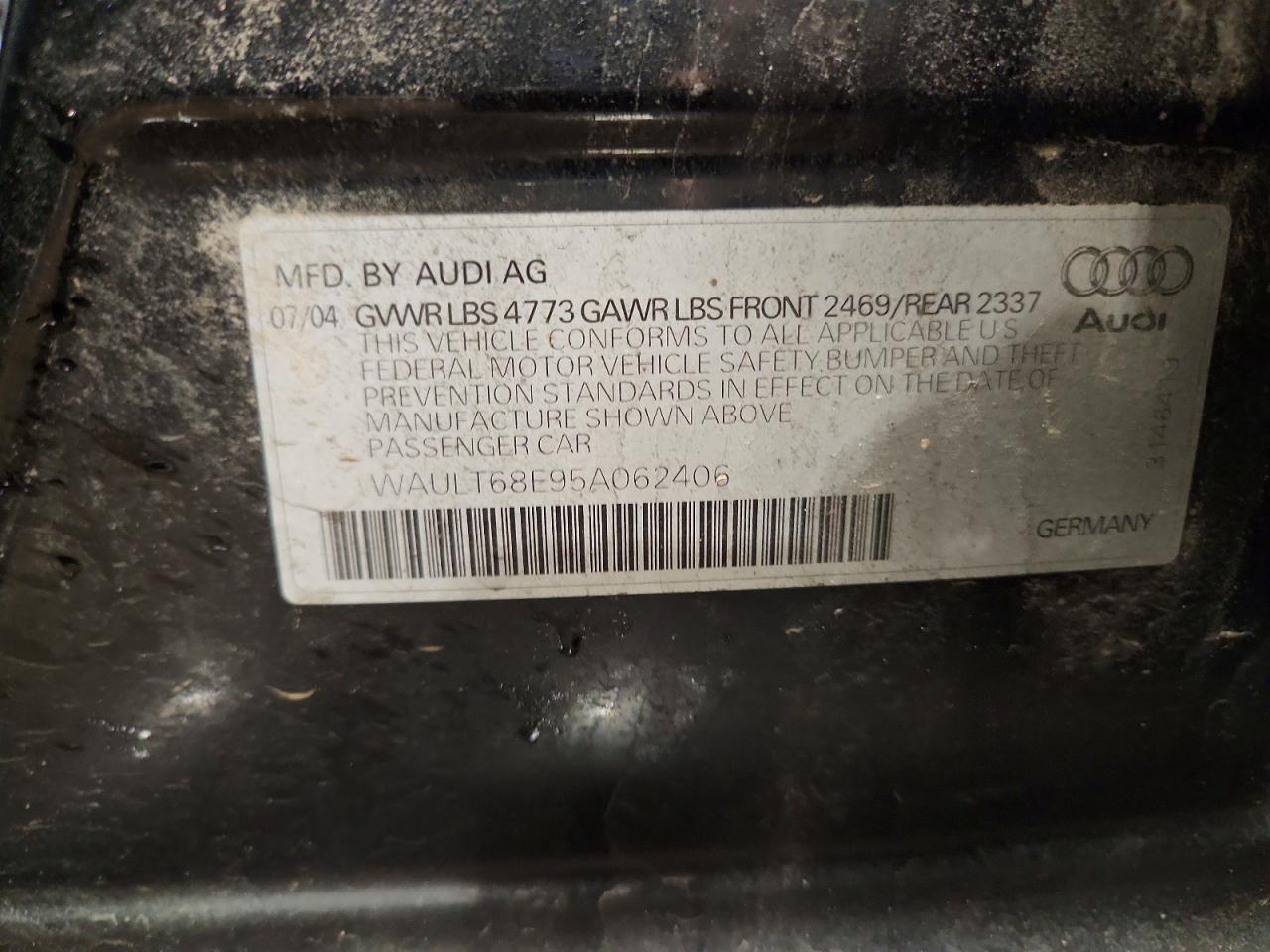 2005 AUDI A4 3.0 QUATTRO photo 13