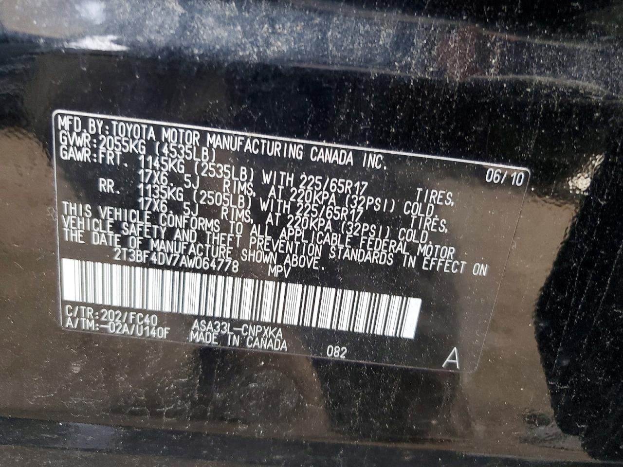 2010 TOYOTA RAV4 photo 13