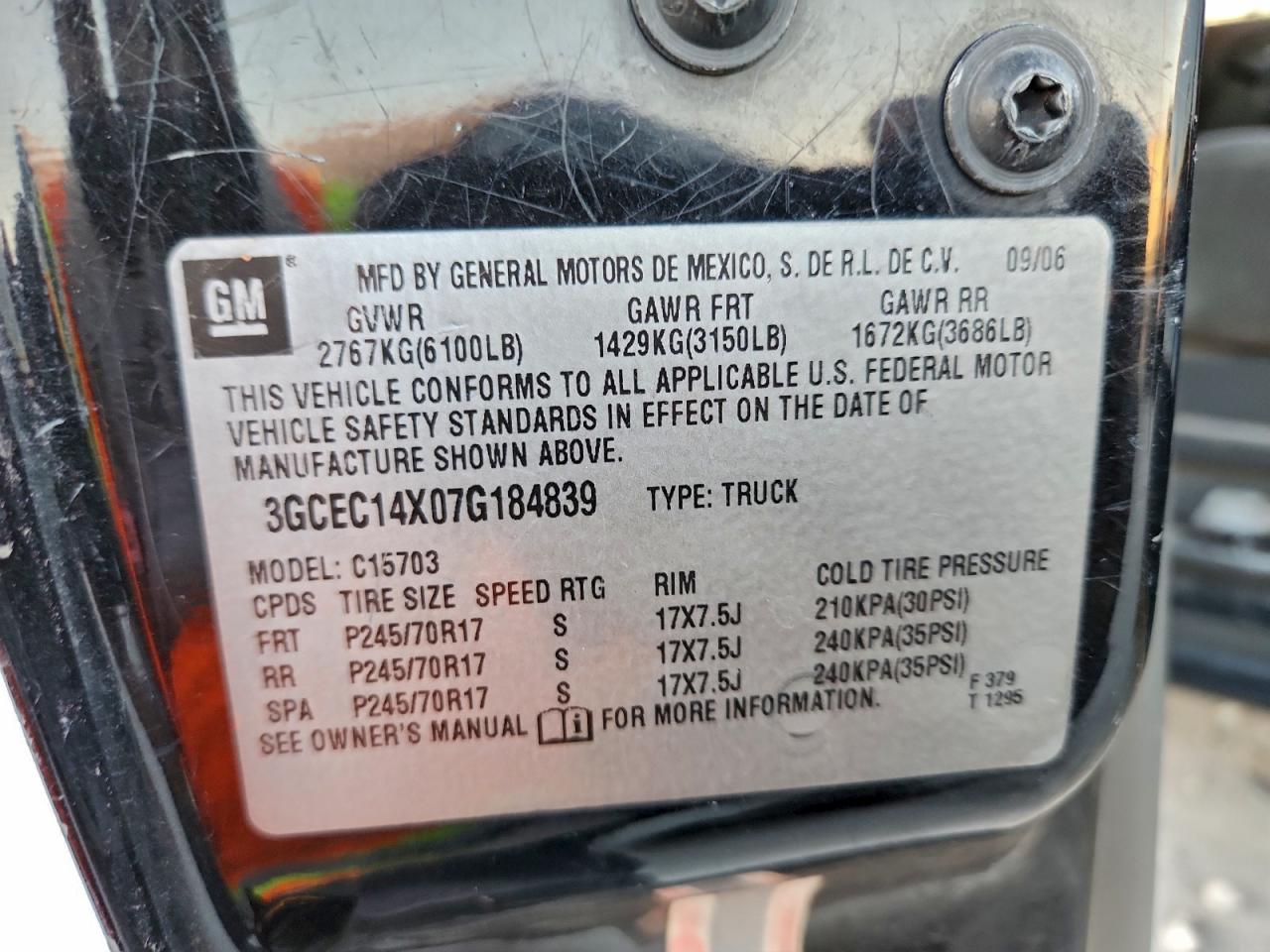 2007 CHEVROLET SILVERADO C1500 CLASSIC photo 12