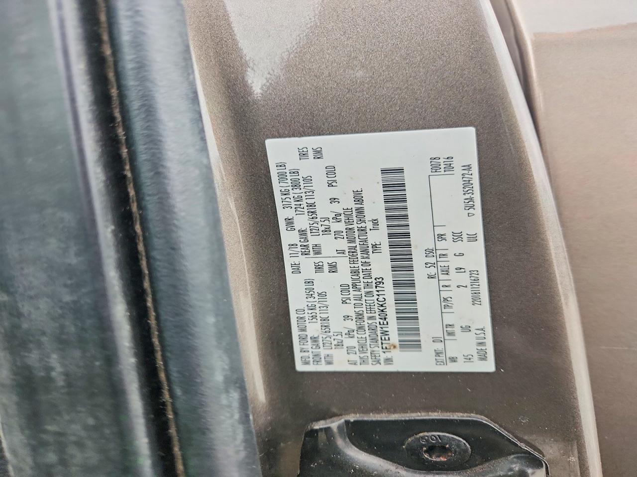 2019 FORD F150 SUPERCREW photo 13