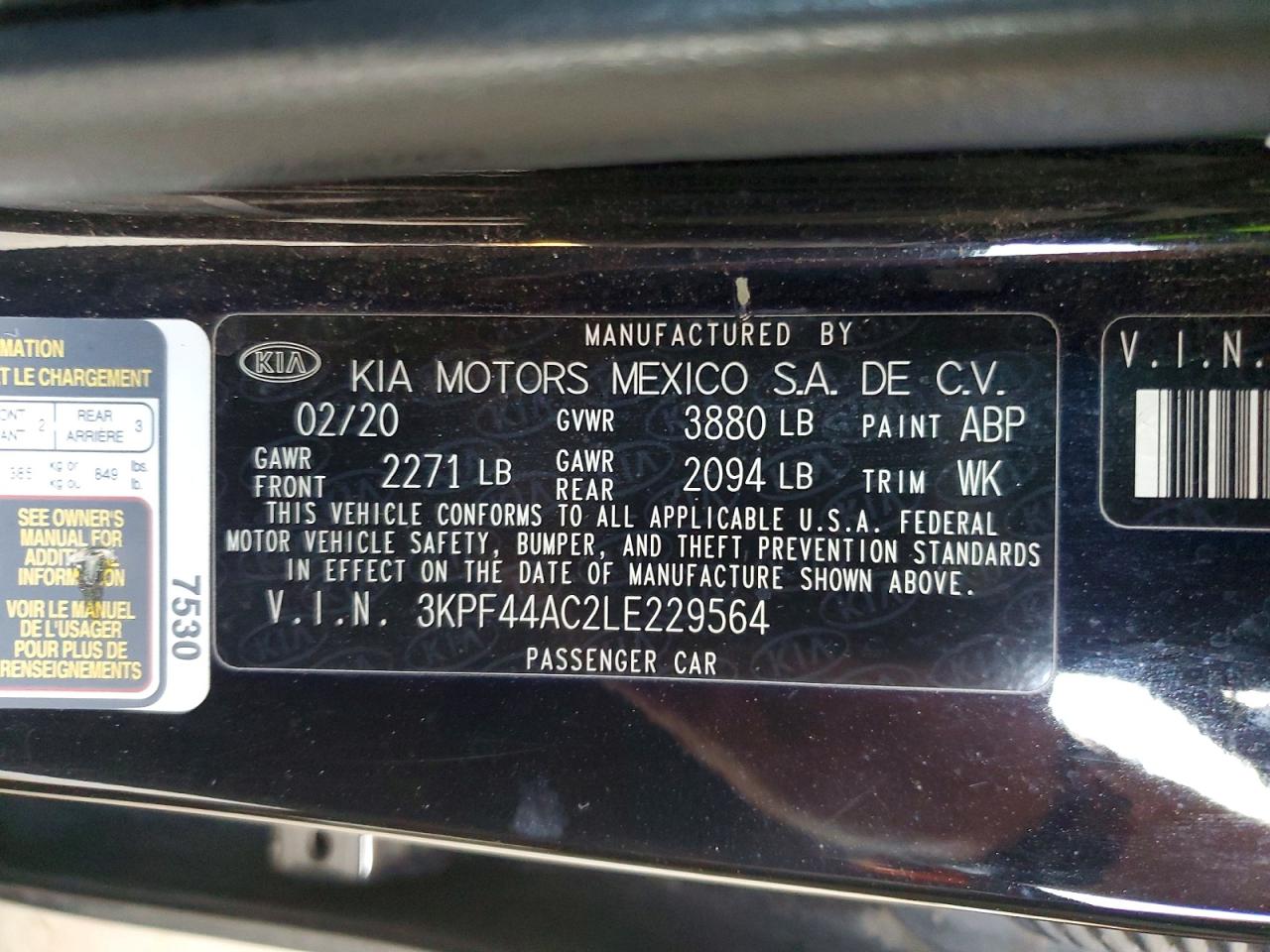 2020 KIA FORTE GT photo 12