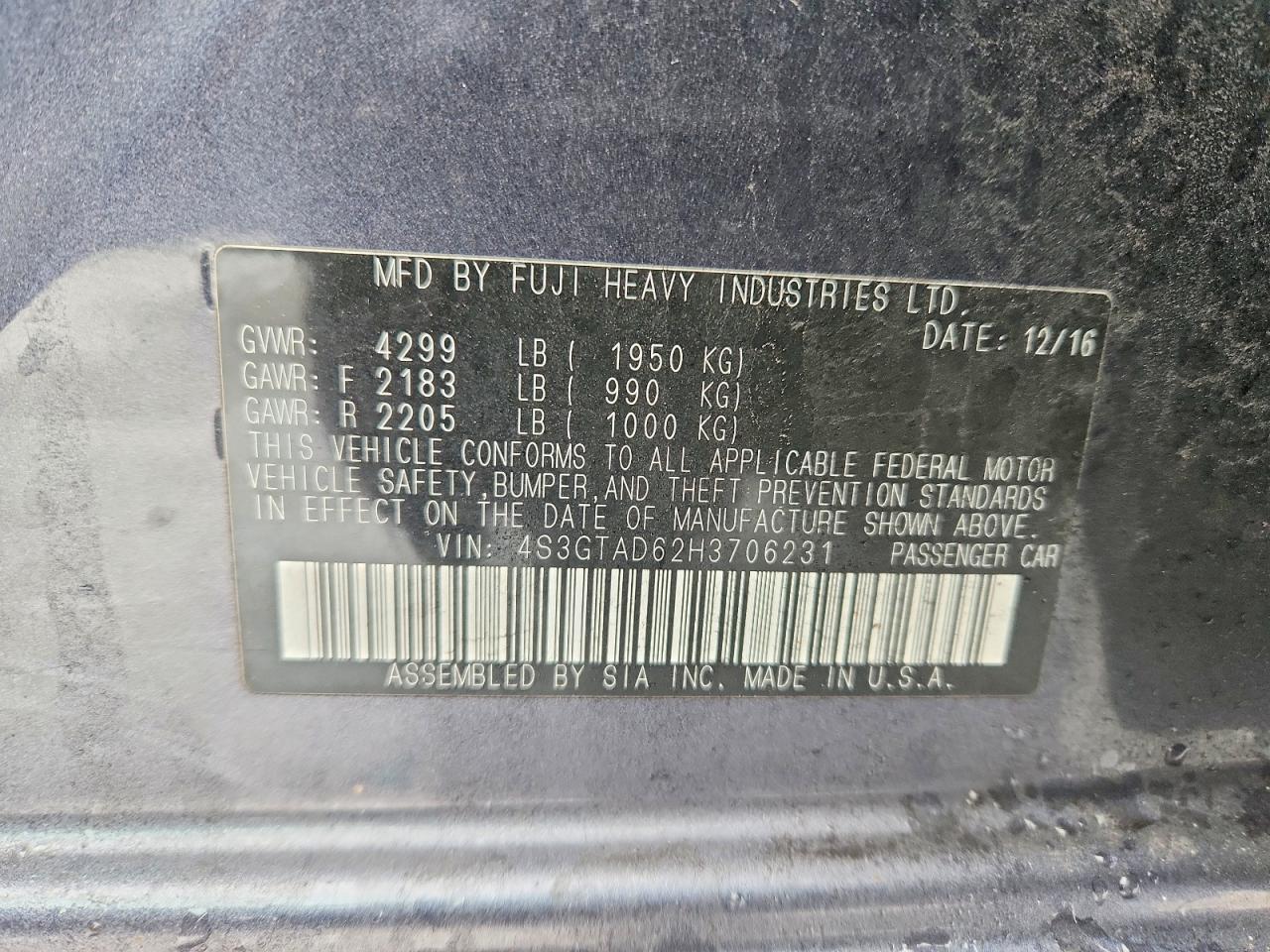 2017 SUBARU IMPREZA PREMIUM PLUS photo 23