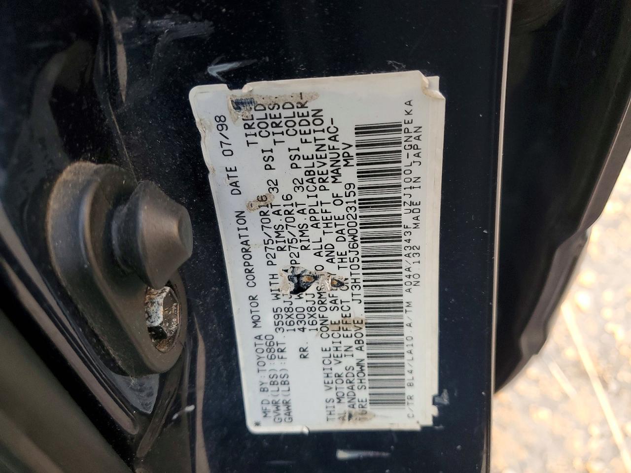 1998 TOYOTA LAND CRUISER BASE photo 13