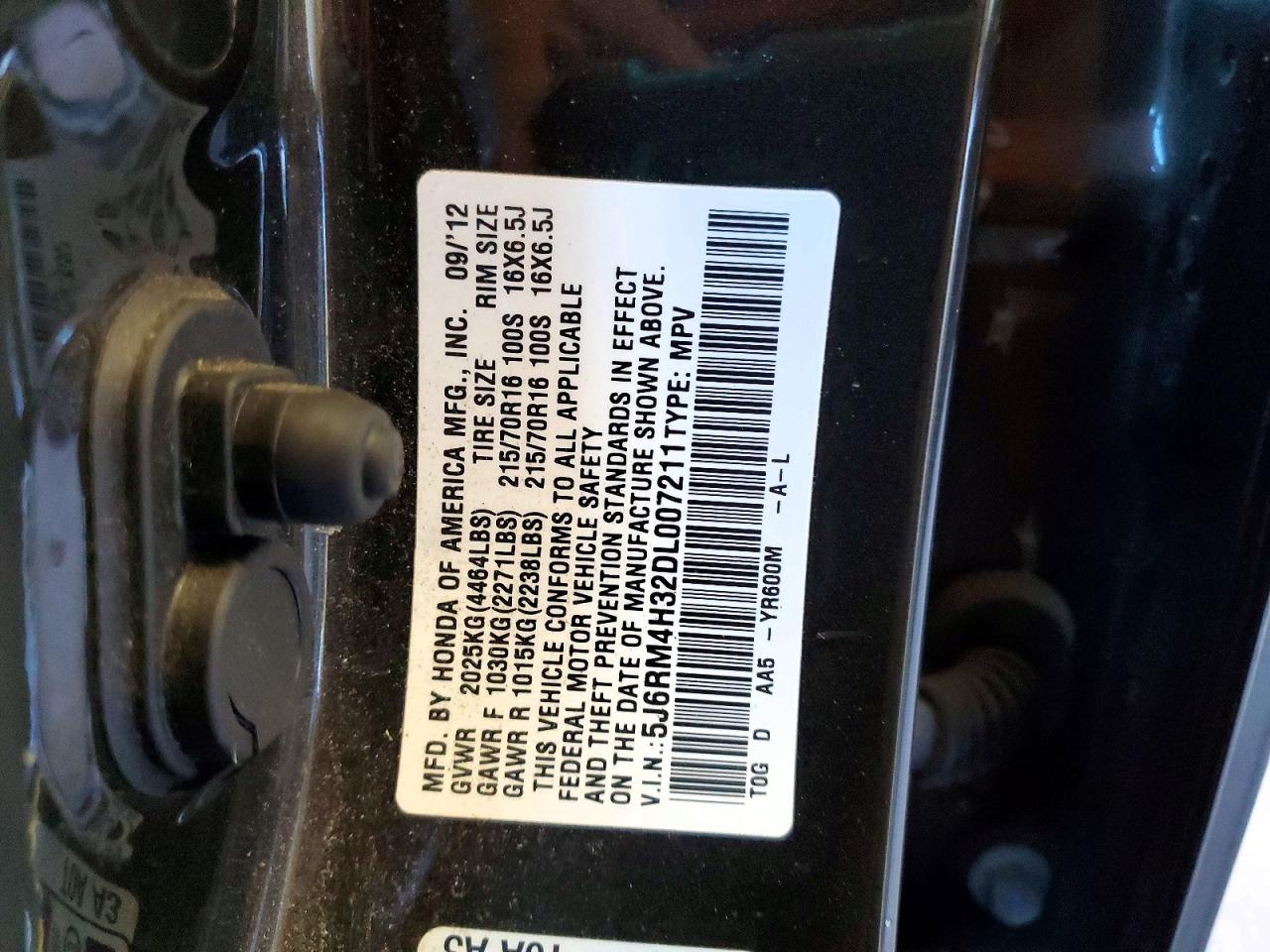 2013 HONDA CR-V LX photo 12