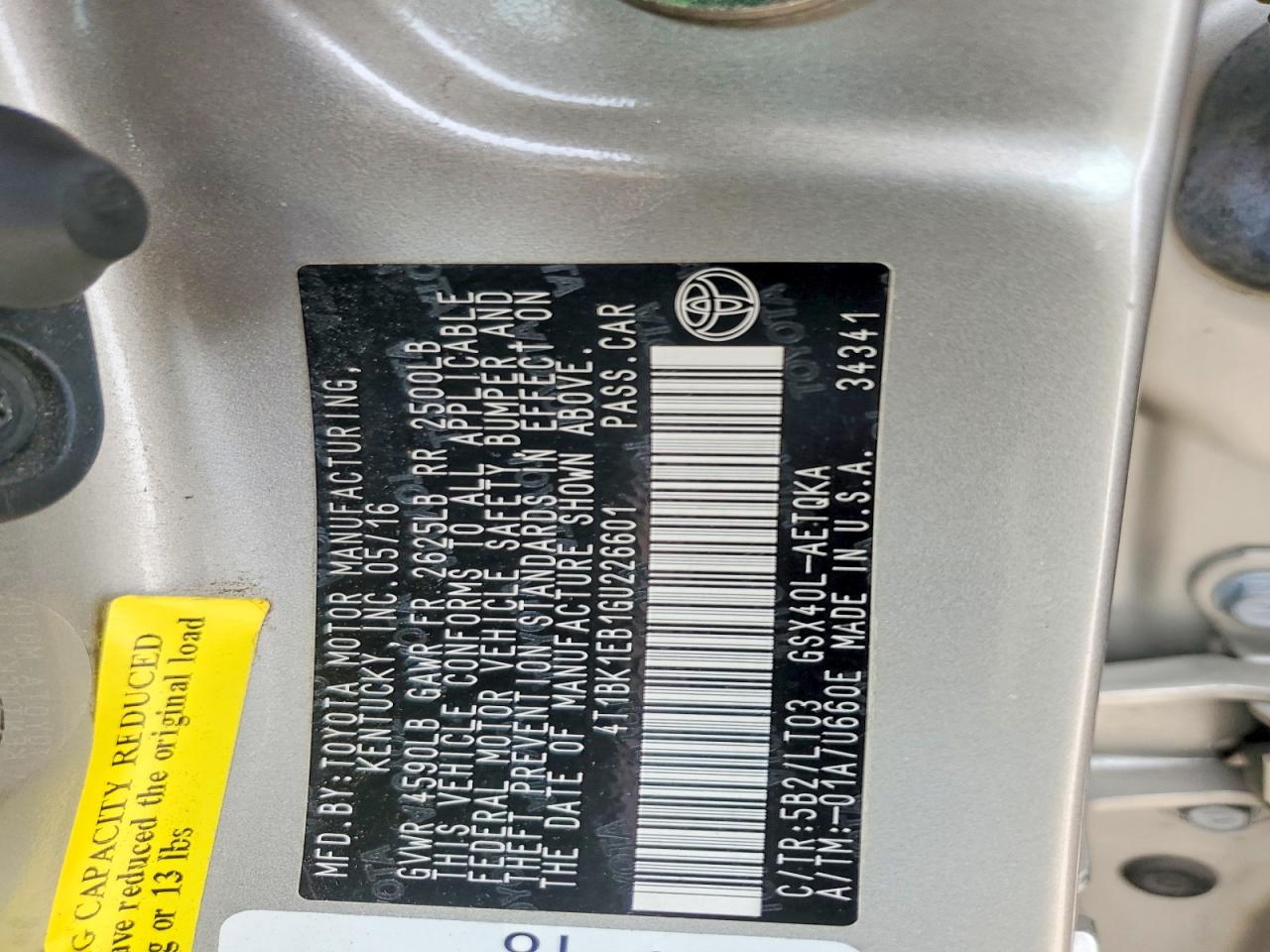 2016 TOYOTA AVALON XLE photo 12