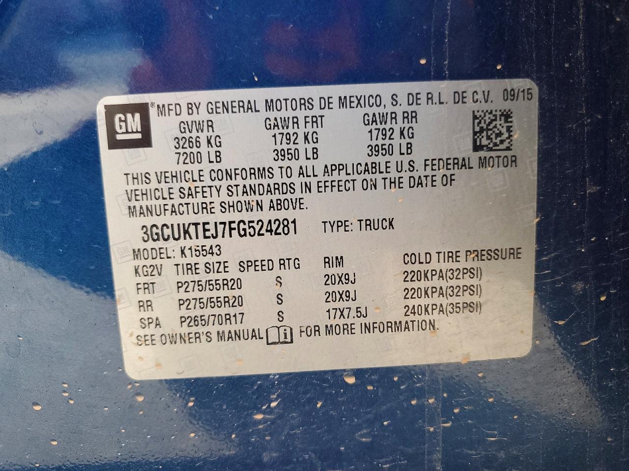 2015 CHEVROLET SILVERADO K1500 HIGH COUNTRY photo 12