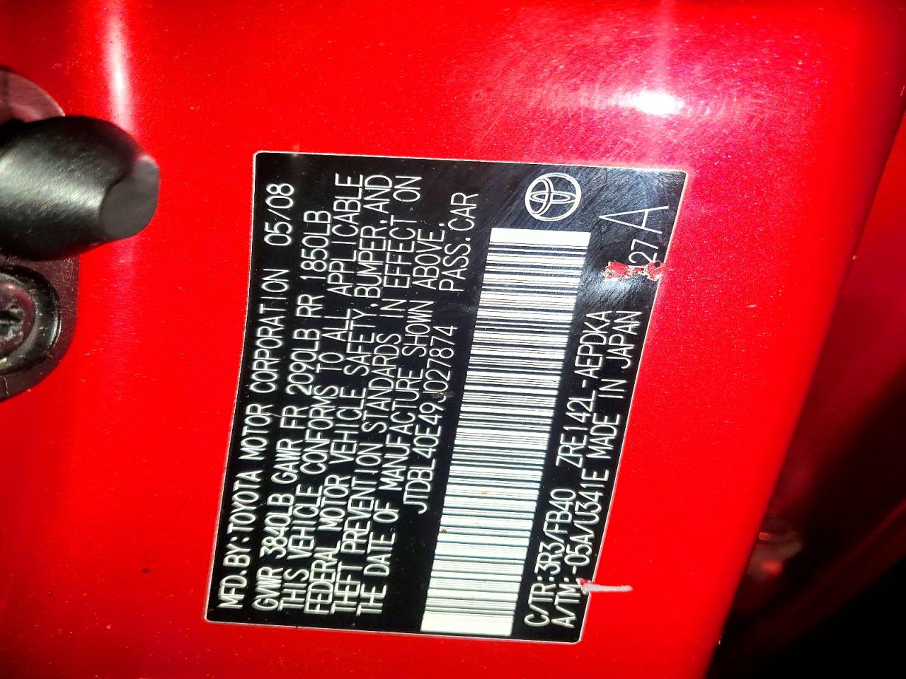 2009 TOYOTA COROLLA BASE photo 23