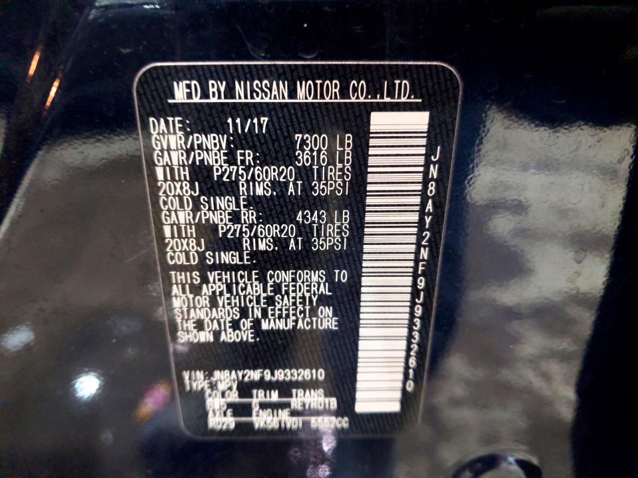 2018 NISSAN ARMADA PLATINUM photo 14