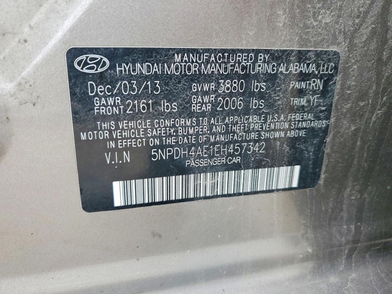 2014 HYUNDAI ELANTRA SE photo 12