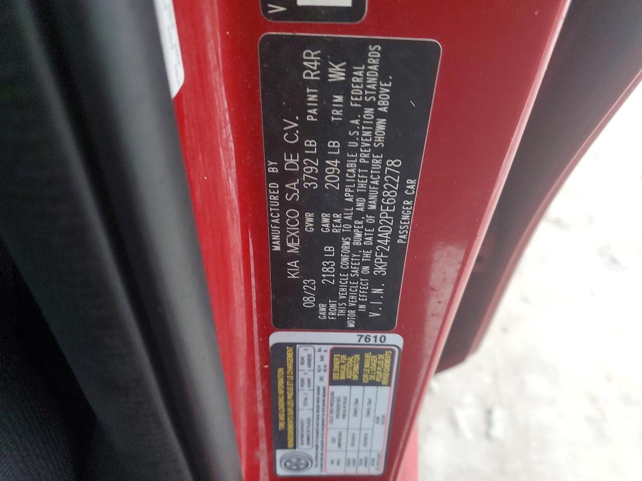 2023 KIA FORTE LX photo 10