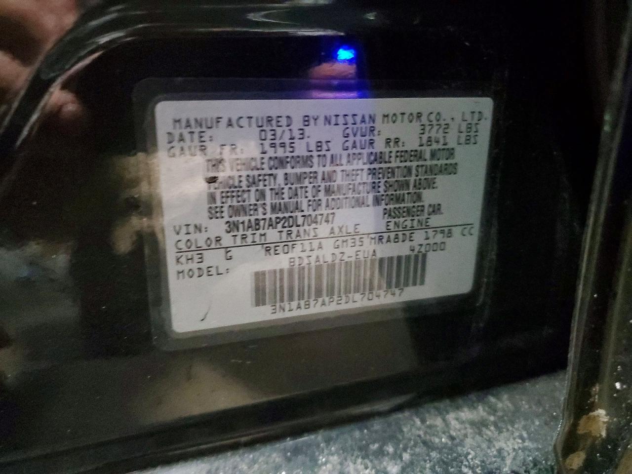 2013 NISSAN SENTRA S photo 12