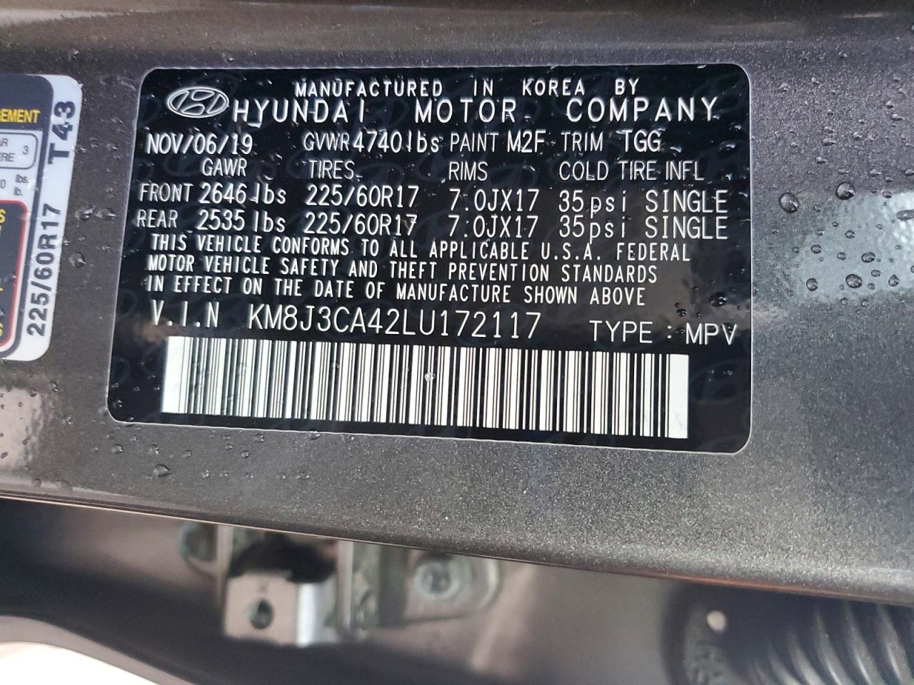 2020 HYUNDAI TUCSON LIMITED photo 13