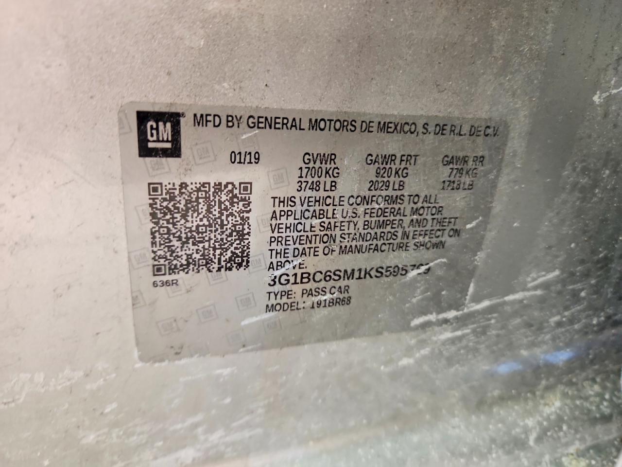 2019 CHEVROLET CRUZE LS photo 12