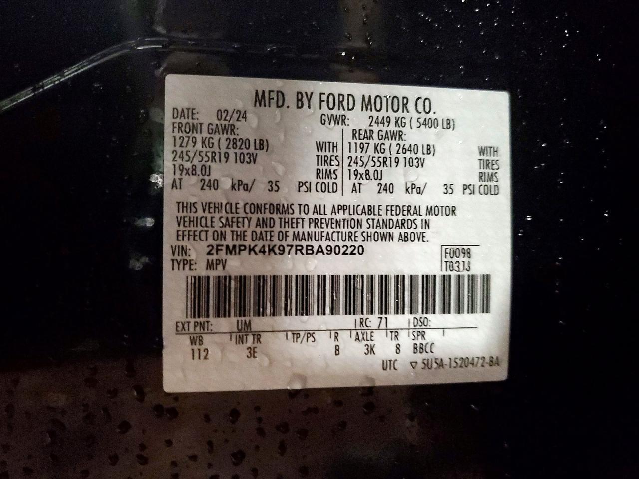 2024 FORD EDGE TITANIUM photo 27