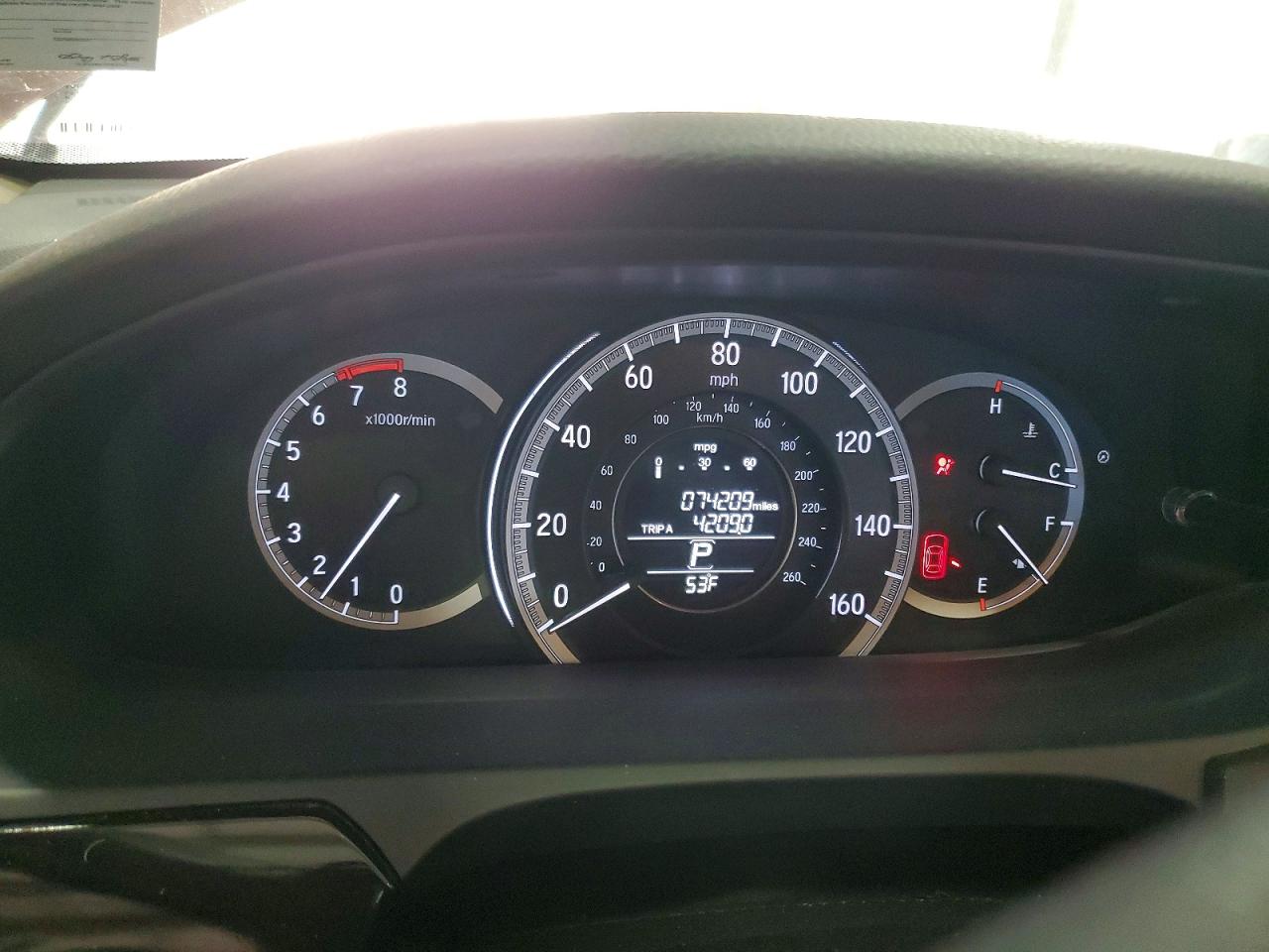 2016 HONDA ACCORD LX photo 9