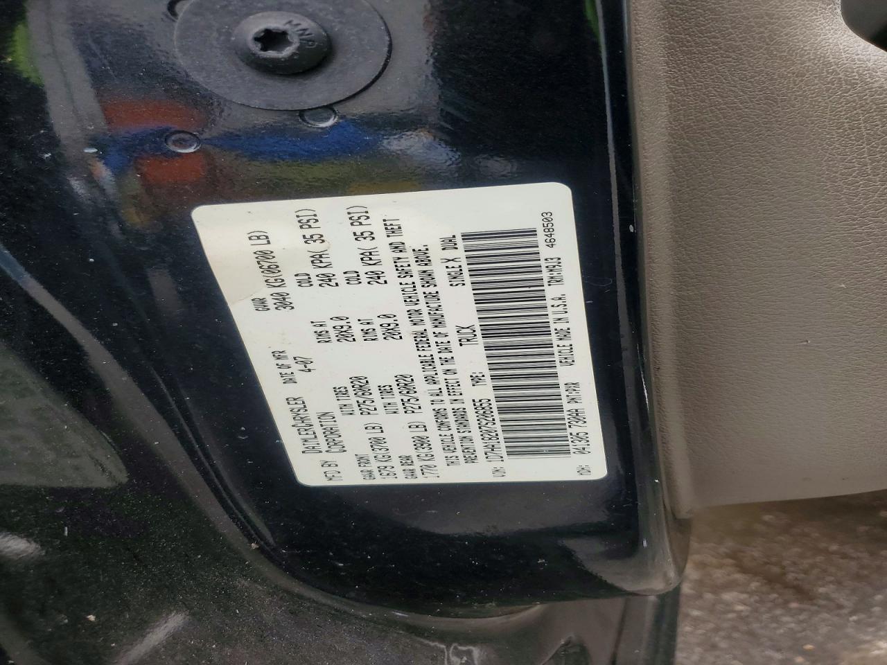 2007 DODGE RAM 1500 ST photo 12