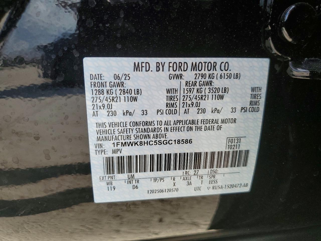 2025 FORD EXPLORER PLATINUM photo 13