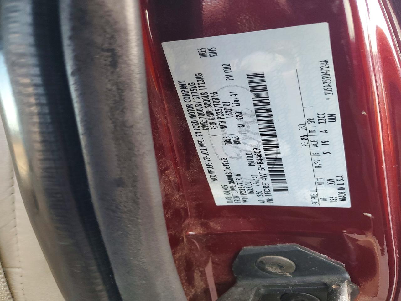 2005 FORD ECONOLINE E150 VAN photo 13