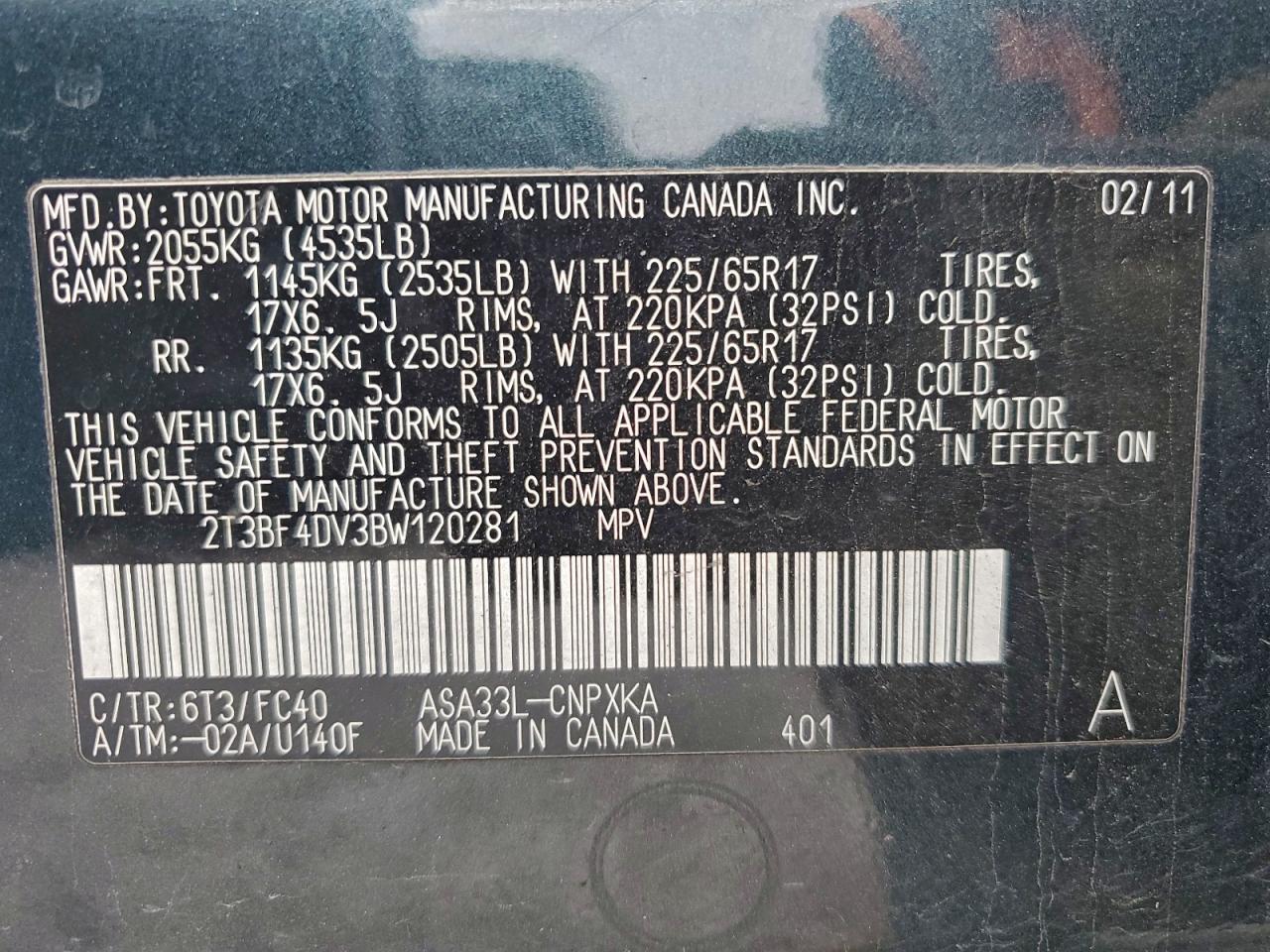 2011 TOYOTA RAV4 photo 13