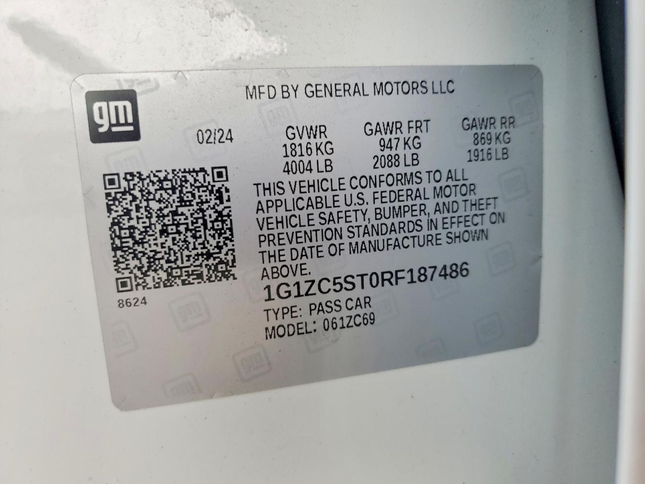 2024 CHEVROLET MALIBU LS photo 12