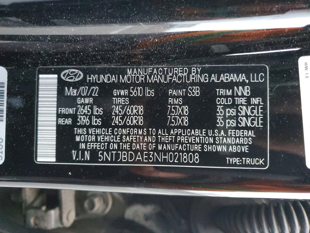 2022 HYUNDAI SANTA CRUZ SEL photo 12