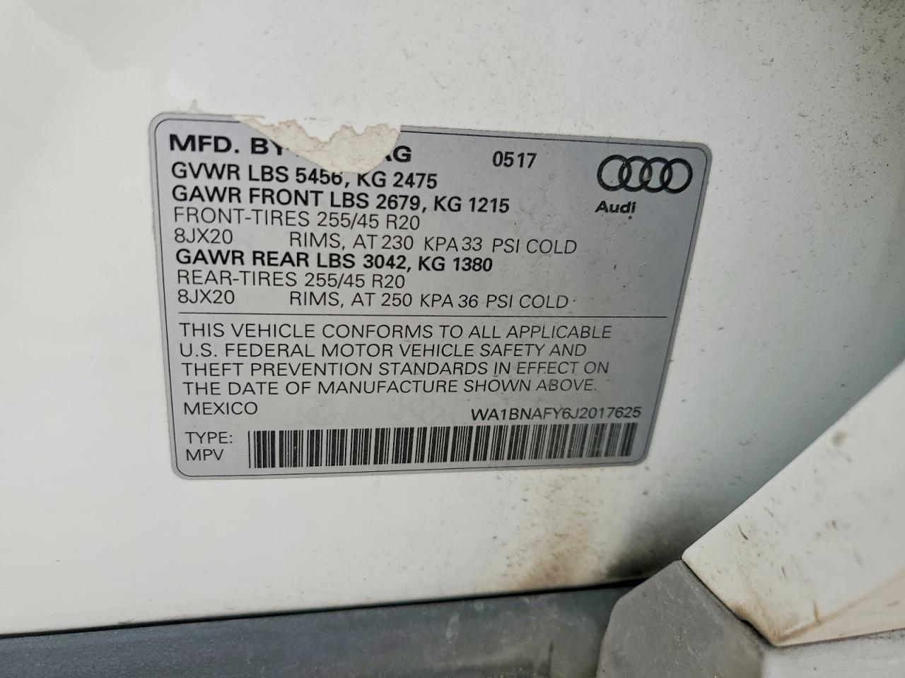 2018 AUDI Q5 PREMIUM PLUS photo 14