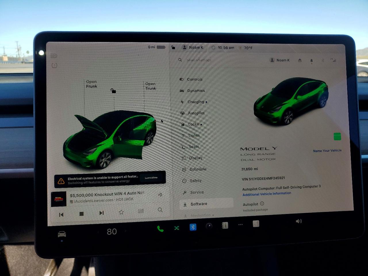 2021 TESLA MODEL Y photo 9