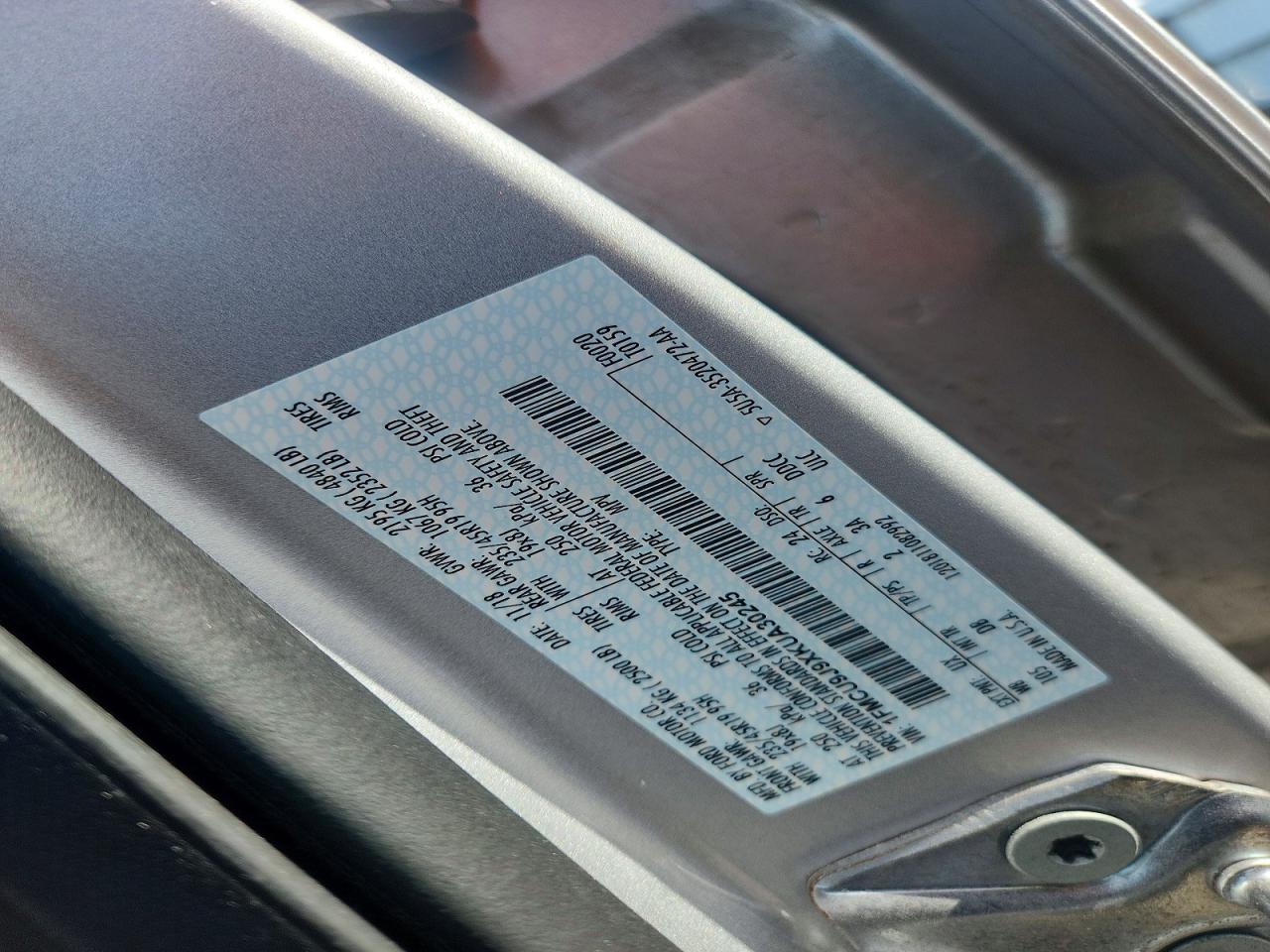 2019 FORD ESCAPE TITANIUM photo 12