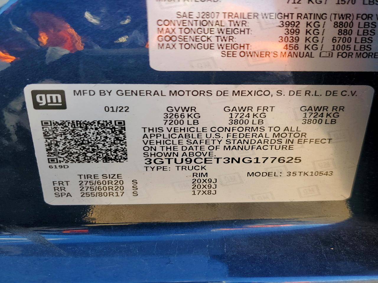 2022 GMC SIERRA LIMITED K1500 ELEVATION photo 12