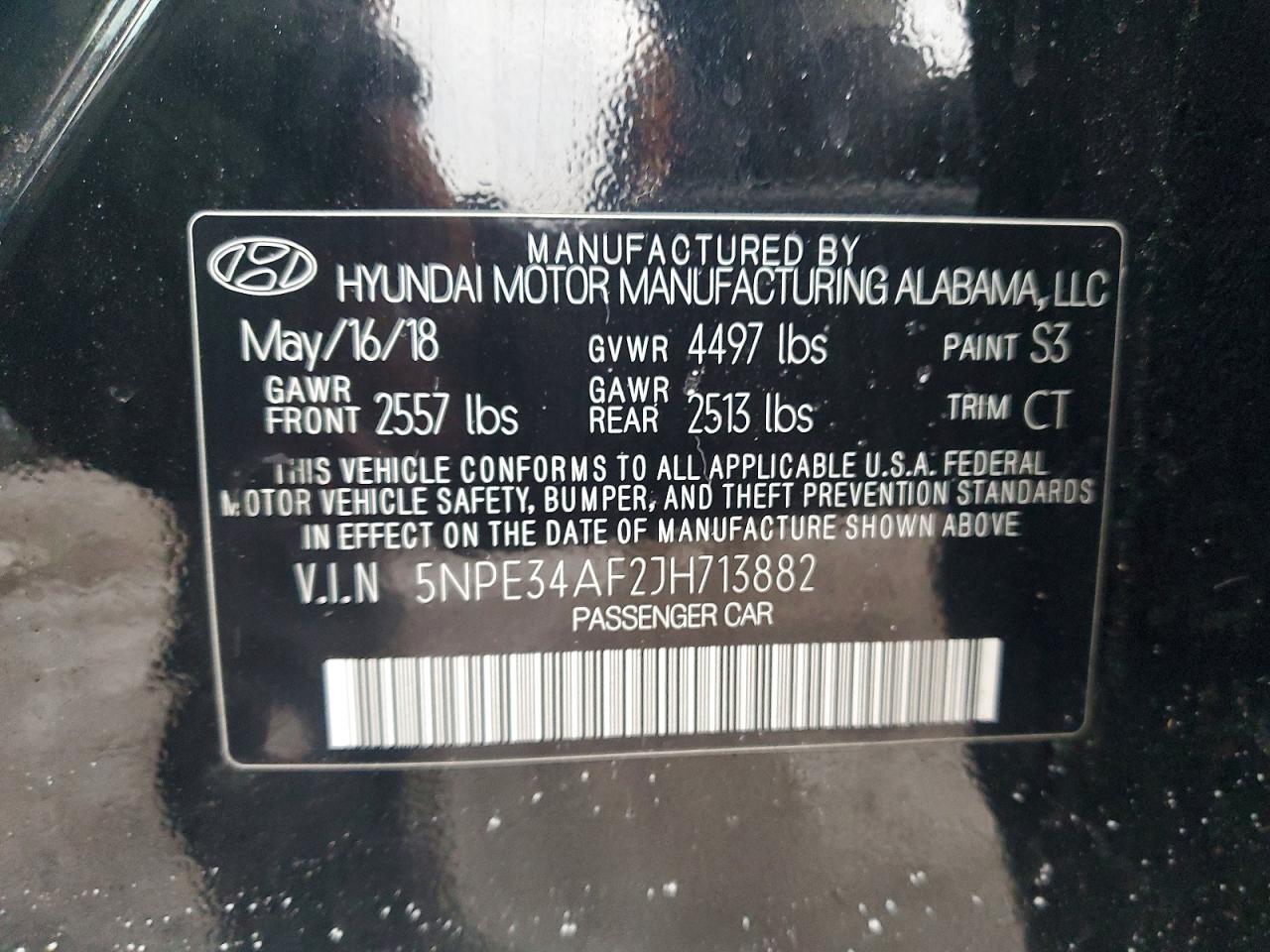 2018 HYUNDAI SONATA SPORT photo 23