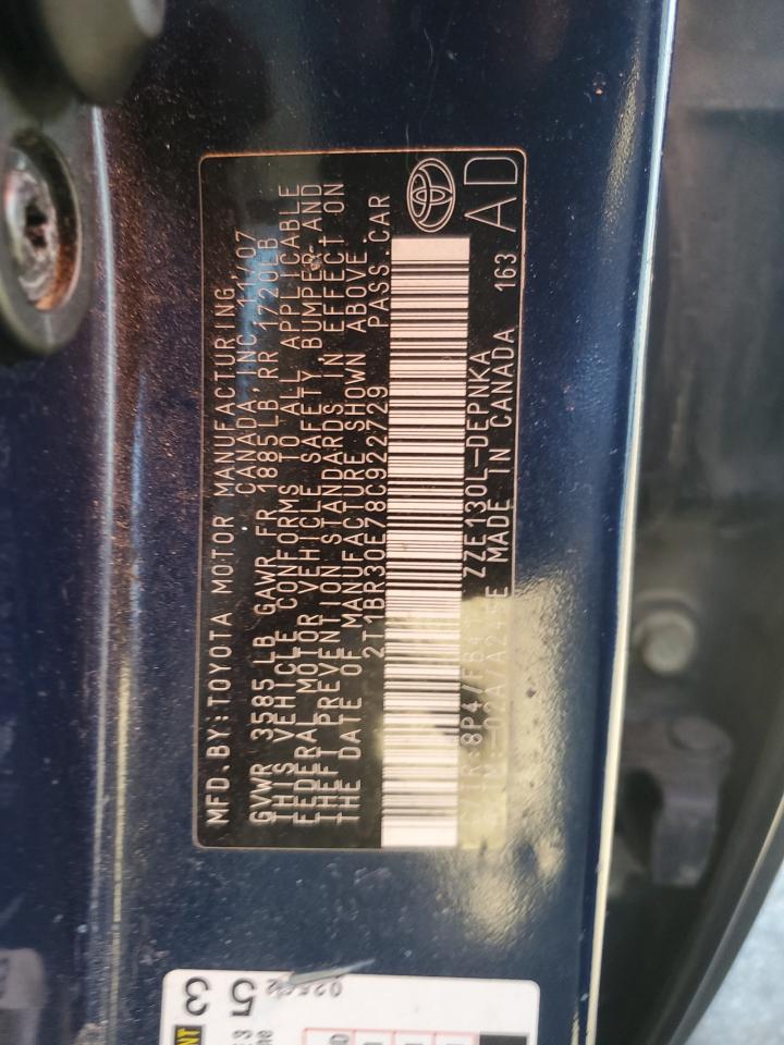 2008 TOYOTA COROLLA CE photo 12