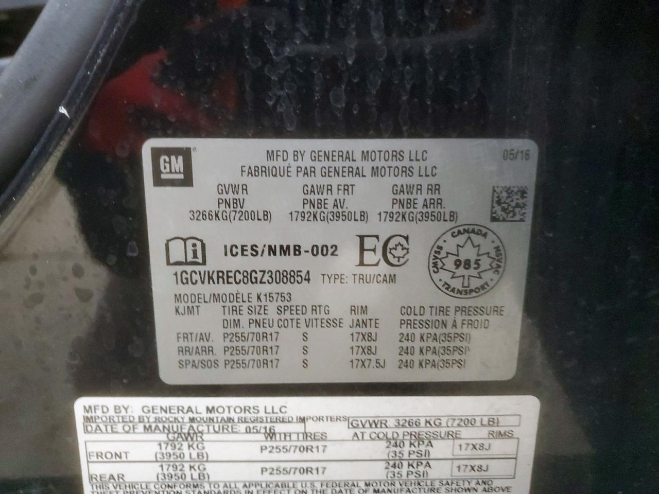 2016 CHEVROLET SILVERADO K1500 LT photo 13
