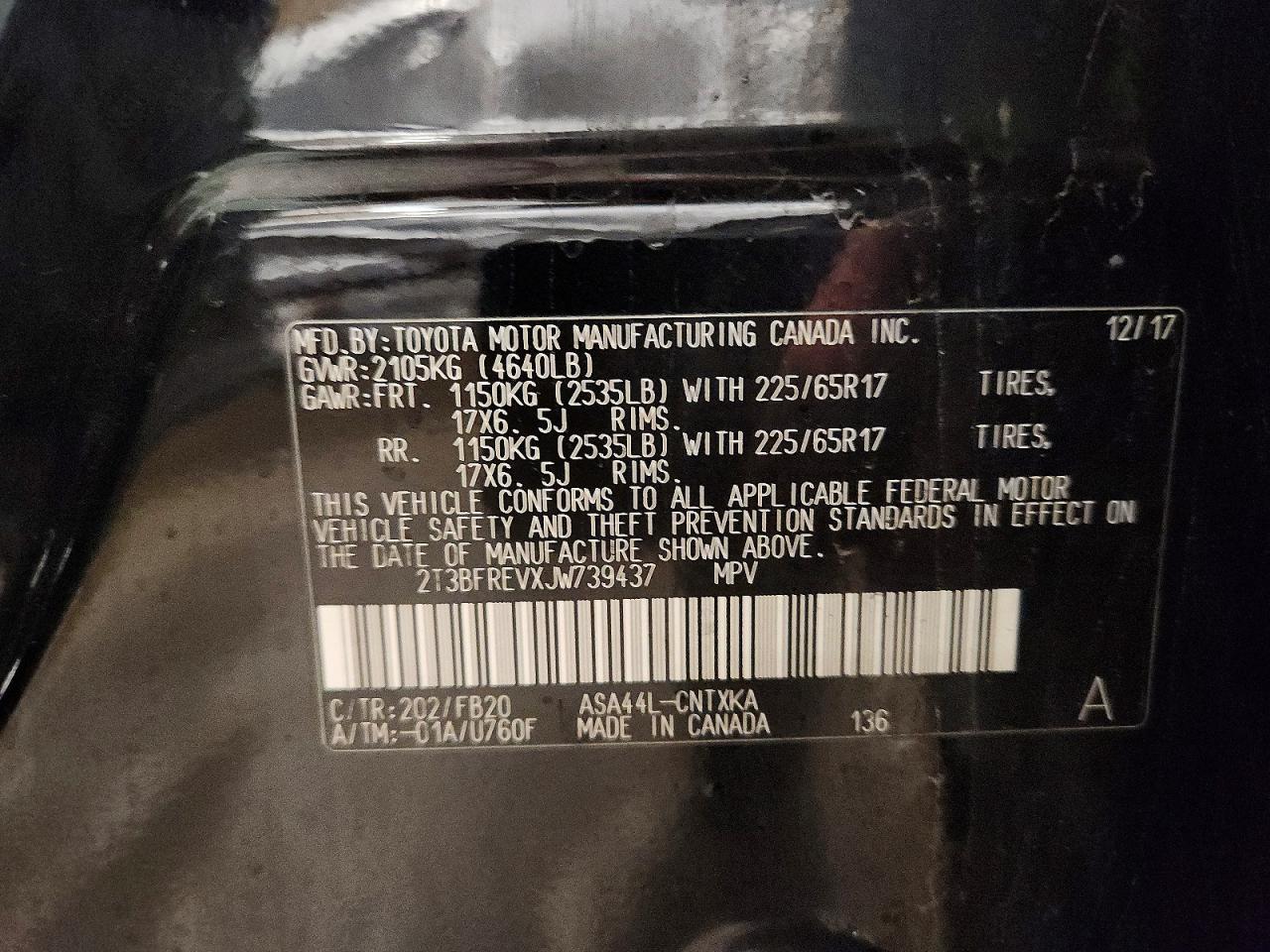 2018 TOYOTA RAV4 LE photo 13