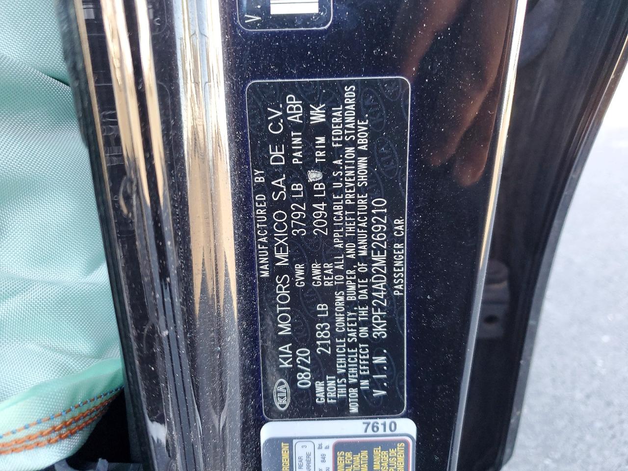 2021 KIA FORTE FE photo 23