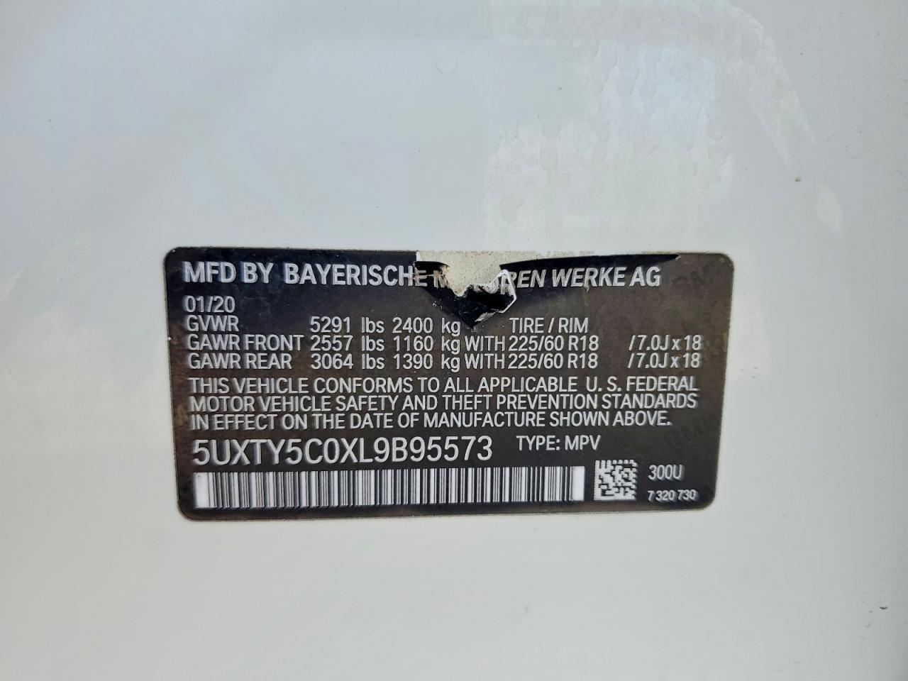 2020 BMW X3 XDRIVE30I photo 12