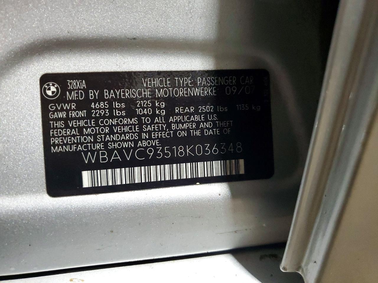 2008 BMW 328 XI photo 12
