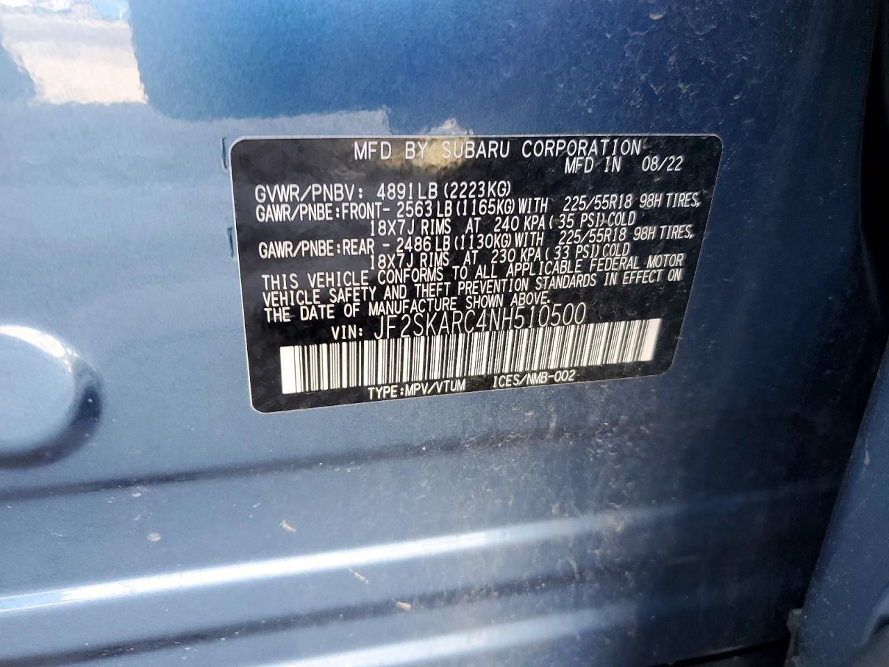 2022 SUBARU FORESTER TOURING photo 40