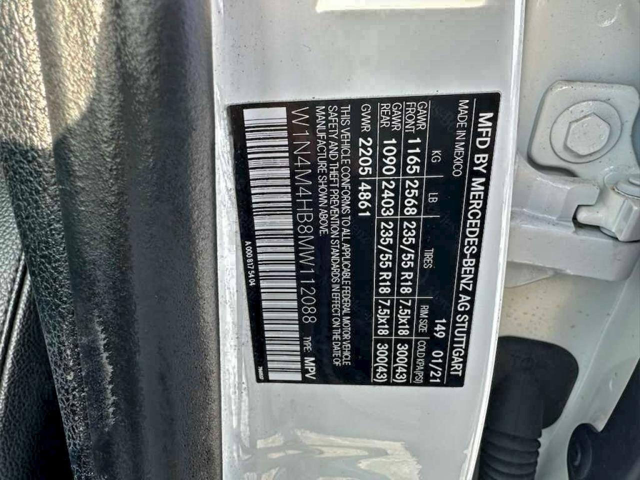2021 MERCEDES-BENZ GLB 250 4MATIC photo 10