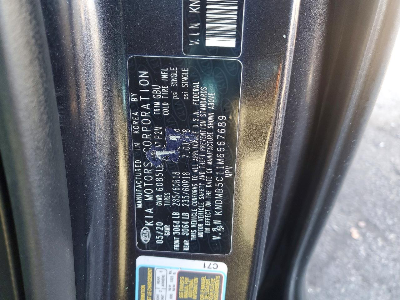 2021 KIA SEDONA LX photo 14