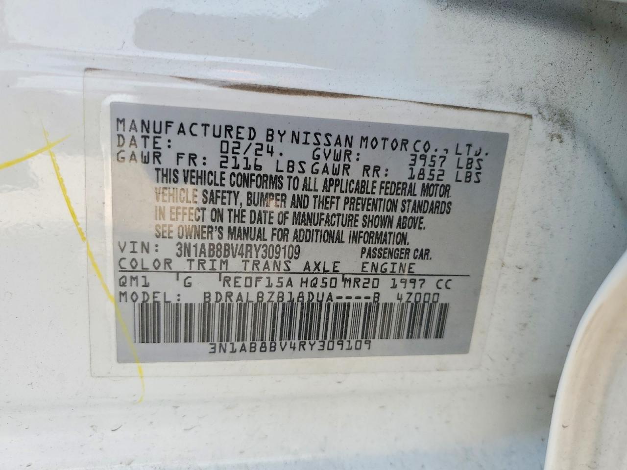2024 NISSAN SENTRA S photo 12